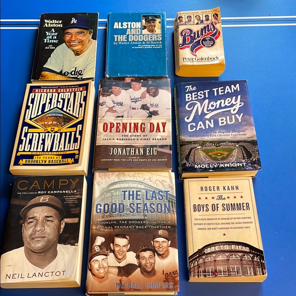 Dodgers Baseball History Book Collection